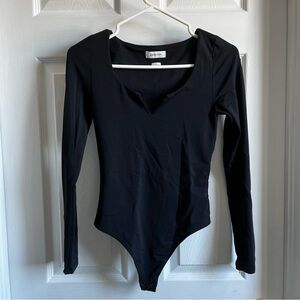 Black Long Sleeve Bodysuit